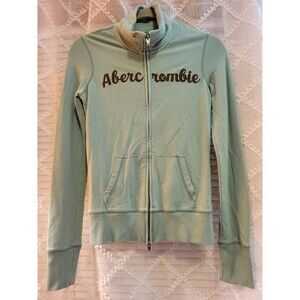 Y2K Sporty Preppy Track Rugby Football Abercrombie Fitch Jacket L Coat College